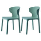 Scandinavian Style Plastic Dining Armless Chairs Wingback Chairs (Set of 4) Green 2 Piece Set Clearhalo ' kitchen&dining_furn' 'Dining Chairs' 'Dining Tables & Seating' 'dining_chair' 'furn' 'furn_dining_chair' 'Furniture' 'furniture_dining_chair' 'Kitchen & Dining Furniture' 'kitchen' 4140677