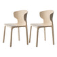 Scandinavian Style Plastic Dining Armless Chairs Wingback Chairs (Set of 4) Khaki 2 Piece Set Clearhalo ' kitchen&dining_furn' 'Dining Chairs' 'Dining Tables & Seating' 'dining_chair' 'furn' 'furn_dining_chair' 'Furniture' 'furniture_dining_chair' 'Kitchen & Dining Furniture' 'kitchen' 4140690
