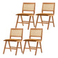 Traditional Style Dining Chairs Kitchen Armless Side Chairs with Wooden Legs Natural 4 Piece Set Clearhalo ' kitchen&dining_furn' 'Dining Chairs' 'Dining Tables & Seating' 'dining_chair' 'furn' 'furn_dining_chair' 'Furniture' 'furniture_dining_chair' 'Kitchen & Dining Furniture' 'kitchen' 4140712