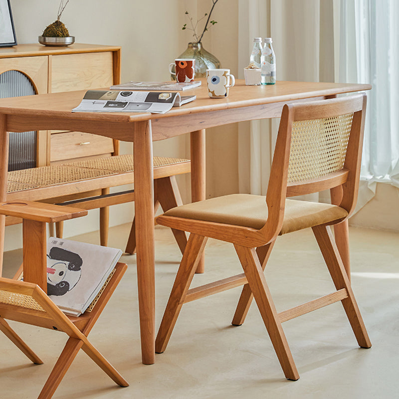 Traditional Style Dining Chairs Kitchen Armless Side Chairs with Wooden Legs Clearhalo ' kitchen&dining_furn' 'Dining Chairs' 'Dining Tables & Seating' 'dining_chair' 'furn' 'furn_dining_chair' 'Furniture' 'furniture_dining_chair' 'Kitchen & Dining Furniture' 'kitchen' 4140713