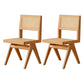 Traditional Style Dining Chairs Kitchen Armless Side Chairs with Wooden Legs Light Orange 2 Piece Set Clearhalo ' kitchen&dining_furn' 'Dining Chairs' 'Dining Tables & Seating' 'dining_chair' 'furn' 'furn_dining_chair' 'Furniture' 'furniture_dining_chair' 'Kitchen & Dining Furniture' 'kitchen' 4140722