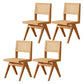 Traditional Style Dining Chairs Kitchen Armless Side Chairs with Wooden Legs Light Orange 4 Piece Set Clearhalo ' kitchen&dining_furn' 'Dining Chairs' 'Dining Tables & Seating' 'dining_chair' 'furn' 'furn_dining_chair' 'Furniture' 'furniture_dining_chair' 'Kitchen & Dining Furniture' 'kitchen' 4140725