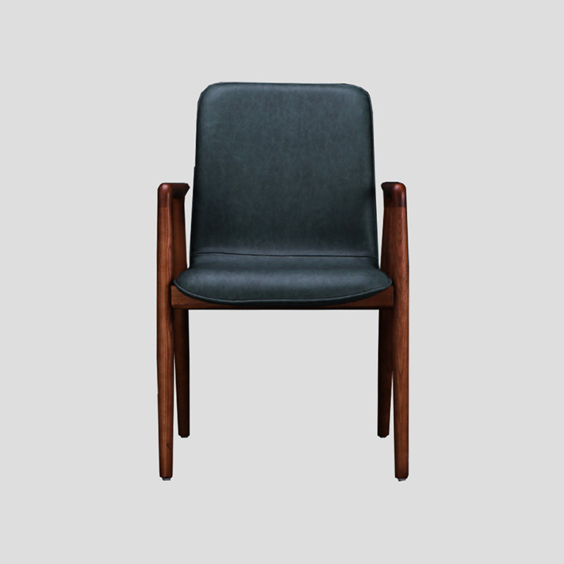 Traditional Style Dining Chair Kitchen Arm Single Chair with Wooden Legs Green Clearhalo ' kitchen&dining_furn' 'Dining Chairs' 'Dining Tables & Seating' 'dining_chair' 'furn' 'furn_dining_chair' 'Furniture' 'furniture_dining_chair' 'Kitchen & Dining Furniture' 'kitchen' 4140732