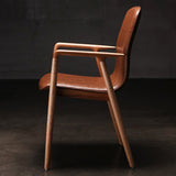 Traditional Style Dining Chair Kitchen Arm Single Chair with Wooden Legs Clearhalo ' kitchen&dining_furn' 'Dining Chairs' 'Dining Tables & Seating' 'dining_chair' 'furn' 'furn_dining_chair' 'Furniture' 'furniture_dining_chair' 'Kitchen & Dining Furniture' 'kitchen' 4140735