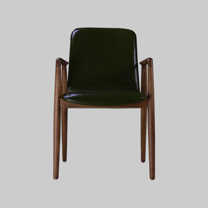 Traditional Style Dining Chair Kitchen Arm Single Chair with Wooden Legs Light Green Clearhalo ' kitchen&dining_furn' 'Dining Chairs' 'Dining Tables & Seating' 'dining_chair' 'furn' 'furn_dining_chair' 'Furniture' 'furniture_dining_chair' 'Kitchen & Dining Furniture' 'kitchen' 4140736