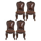 Traditional Style Dining Chair Kitchen Armless Side Chairs with Wooden Legs Brown 4 Piece Set Black Clearhalo ' kitchen&dining_furn' 'Dining Chairs' 'Dining Tables & Seating' 'dining_chair' 'furn' 'furn_dining_chair' 'Furniture' 'furniture_dining_chair' 'Kitchen & Dining Furniture' 'kitchen' 4140777