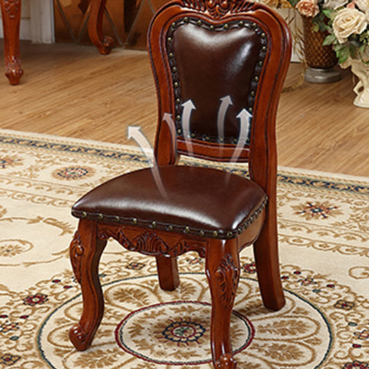 Traditional Style Dining Chair Kitchen Armless Side Chairs with Wooden Legs Clearhalo ' kitchen&dining_furn' 'Dining Chairs' 'Dining Tables & Seating' 'dining_chair' 'furn' 'furn_dining_chair' 'Furniture' 'furniture_dining_chair' 'Kitchen & Dining Furniture' 'kitchen' 4140780