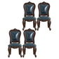 Traditional Style Dining Chair Kitchen Armless Side Chairs with Wooden Legs Royal Blue 4 Piece Set Black Clearhalo ' kitchen&dining_furn' 'Dining Chairs' 'Dining Tables & Seating' 'dining_chair' 'furn' 'furn_dining_chair' 'Furniture' 'furniture_dining_chair' 'Kitchen & Dining Furniture' 'kitchen' 4140784