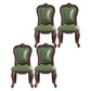 Traditional Style Dining Chair Kitchen Armless Side Chairs with Wooden Legs Lake Green 4 Piece Set Black Clearhalo ' kitchen&dining_furn' 'Dining Chairs' 'Dining Tables & Seating' 'dining_chair' 'furn' 'furn_dining_chair' 'Furniture' 'furniture_dining_chair' 'Kitchen & Dining Furniture' 'kitchen' 4140798