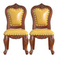 Traditional Style Dining Chair Kitchen Armless Side Chairs with Wooden Legs Lemon Yellow 2 Piece Set Brown Clearhalo ' kitchen&dining_furn' 'Dining Chairs' 'Dining Tables & Seating' 'dining_chair' 'furn' 'furn_dining_chair' 'Furniture' 'furniture_dining_chair' 'Kitchen & Dining Furniture' 'kitchen' 4140800