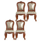 Traditional Style Dining Chair Kitchen Armless Side Chairs with Wooden Legs Champagne 4 Piece Set Brown Clearhalo ' kitchen&dining_furn' 'Dining Chairs' 'Dining Tables & Seating' 'dining_chair' 'furn' 'furn_dining_chair' 'Furniture' 'furniture_dining_chair' 'Kitchen & Dining Furniture' 'kitchen' 4140804