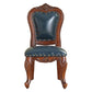 Traditional Style Dining Chair Kitchen Armless Side Chairs with Wooden Legs Royal Blue 1 Piece Brown Clearhalo ' kitchen&dining_furn' 'Dining Chairs' 'Dining Tables & Seating' 'dining_chair' 'furn' 'furn_dining_chair' 'Furniture' 'furniture_dining_chair' 'Kitchen & Dining Furniture' 'kitchen' 4140808