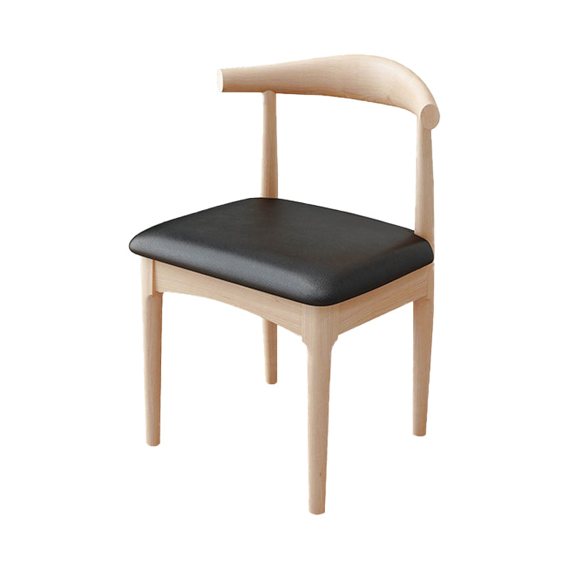 Traditional Style Dining Chair Kitchen Armless Side Single Chair with Wooden Legs Natural Clearhalo ' kitchen&dining_furn' 'Dining Chairs' 'Dining Tables & Seating' 'dining_chair' 'furn' 'furn_dining_chair' 'Furniture' 'furniture_dining_chair' 'Kitchen & Dining Furniture' 'kitchen' 4140817