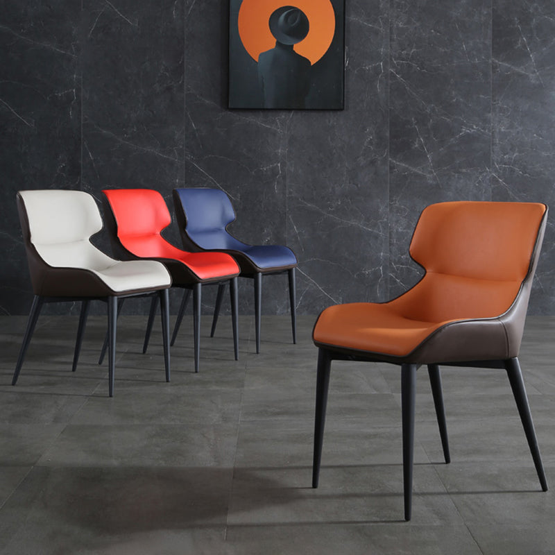 Industrial Style Metal Chair Dining Room Wingback Arm Chairs (Set of 2) Clearhalo ' kitchen&dining_furn' 'Dining Chairs' 'Dining Tables & Seating' 'dining_chair' 'furn' 'furn_dining_chair' 'Furniture' 'furniture_dining_chair' 'Kitchen & Dining Furniture' 'kitchen' 4140860