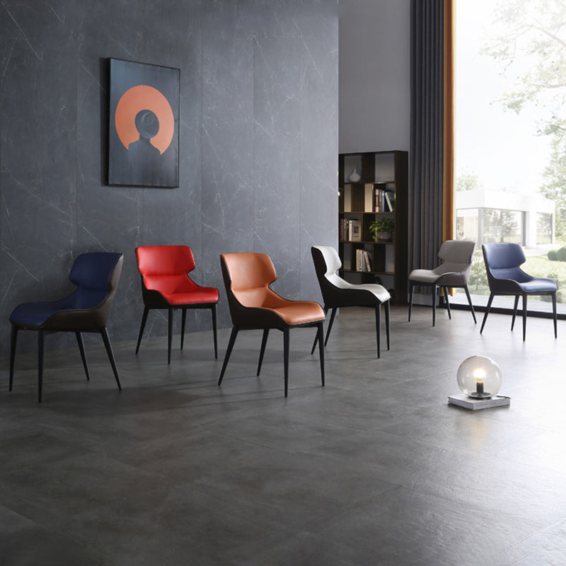 Industrial Style Metal Chair Dining Room Wingback Arm Chairs (Set of 2) Clearhalo ' kitchen&dining_furn' 'Dining Chairs' 'Dining Tables & Seating' 'dining_chair' 'furn' 'furn_dining_chair' 'Furniture' 'furniture_dining_chair' 'Kitchen & Dining Furniture' 'kitchen' 4140868