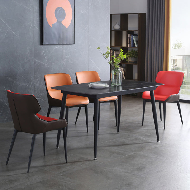 Industrial Style Metal Chair Dining Room Wingback Arm Chairs (Set of 2) Clearhalo ' kitchen&dining_furn' 'Dining Chairs' 'Dining Tables & Seating' 'dining_chair' 'furn' 'furn_dining_chair' 'Furniture' 'furniture_dining_chair' 'Kitchen & Dining Furniture' 'kitchen' 4140871