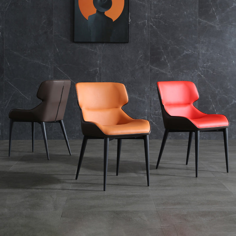 Industrial Style Metal Chair Dining Room Wingback Arm Chairs (Set of 2) Clearhalo ' kitchen&dining_furn' 'Dining Chairs' 'Dining Tables & Seating' 'dining_chair' 'furn' 'furn_dining_chair' 'Furniture' 'furniture_dining_chair' 'Kitchen & Dining Furniture' 'kitchen' 4140872