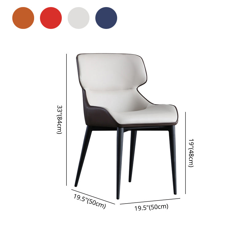 Industrial Style Metal Chair Dining Room Wingback Arm Chairs (Set of 2) Clearhalo ' kitchen&dining_furn' 'Dining Chairs' 'Dining Tables & Seating' 'dining_chair' 'furn' 'furn_dining_chair' 'Furniture' 'furniture_dining_chair' 'Kitchen & Dining Furniture' 'kitchen' 4140873