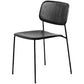 Industrial Indoor Side Chair Wood Open Back with Metal Legs Dining Room Chair Black 1 Piece Clearhalo ' kitchen&dining_furn' 'Dining Chairs' 'Dining Tables & Seating' 'dining_chair' 'furn' 'furn_dining_chair' 'Furniture' 'furniture_dining_chair' 'Kitchen & Dining Furniture' 'kitchen' 4140880