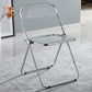 Industrial Style Plastic Dining Armless Chair Open Back Single Dining Side Chair for Restaurant Clear Clearhalo ' kitchen&dining_furn' 'Dining Chairs' 'Dining Tables & Seating' 'dining_chair' 'furn' 'furn_dining_chair' 'Furniture' 'furniture_dining_chair' 'Kitchen & Dining Furniture' 'kitchen' 4140903