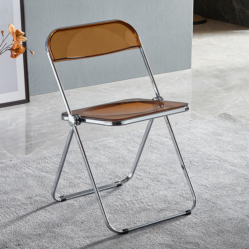 Industrial Style Plastic Dining Armless Chair Open Back Single Dining Side Chair for Restaurant Brown Clearhalo ' kitchen&dining_furn' 'Dining Chairs' 'Dining Tables & Seating' 'dining_chair' 'furn' 'furn_dining_chair' 'Furniture' 'furniture_dining_chair' 'Kitchen & Dining Furniture' 'kitchen' 4140907