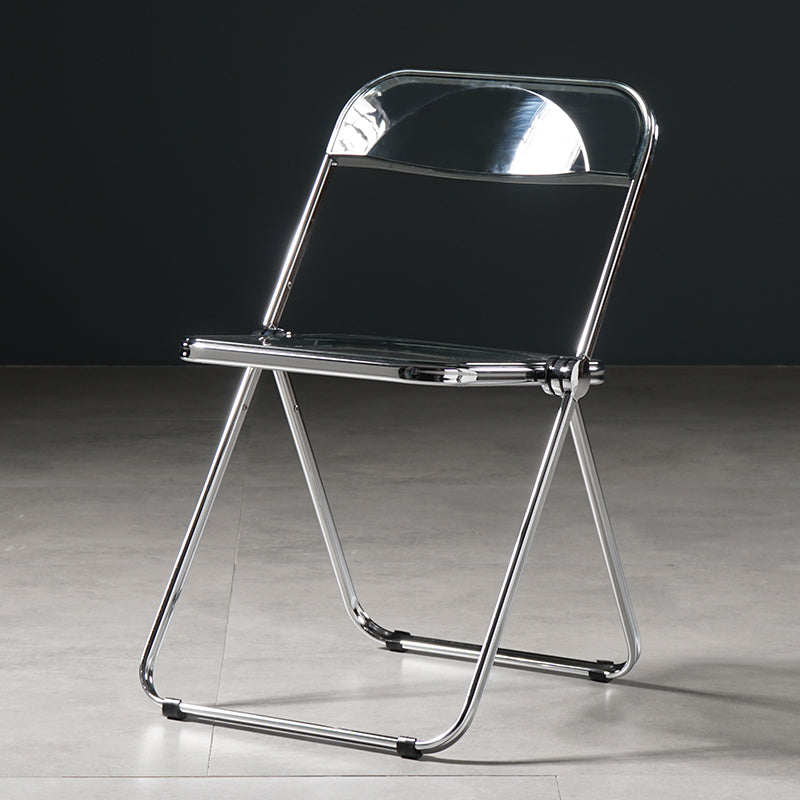 Industrial Plastic Dining Armless Chair Open Back Dining Side Chair for Restaurant Smoke Gray 1 Piece Clearhalo ' kitchen&dining_furn' 'Dining Chairs' 'Dining Tables & Seating' 'dining_chair' 'furn' 'furn_dining_chair' 'Furniture' 'furniture_dining_chair' 'Kitchen & Dining Furniture' 'kitchen' 4140917