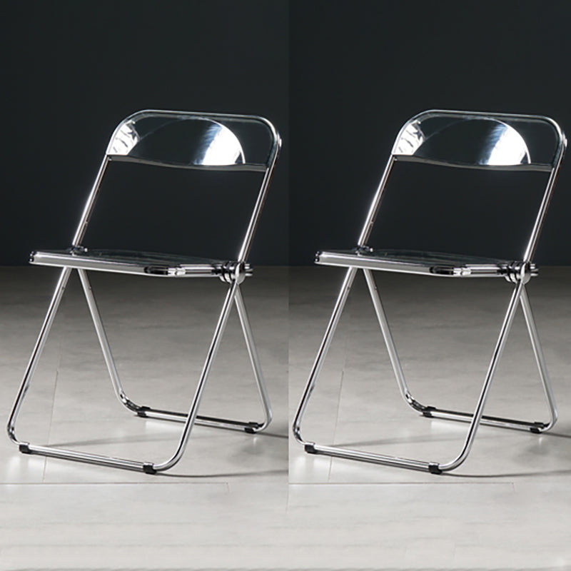 Industrial Plastic Dining Armless Chair Open Back Dining Side Chair for Restaurant Smoke Gray 2 Piece Set Clearhalo ' kitchen&dining_furn' 'Dining Chairs' 'Dining Tables & Seating' 'dining_chair' 'furn' 'furn_dining_chair' 'Furniture' 'furniture_dining_chair' 'Kitchen & Dining Furniture' 'kitchen' 4140919