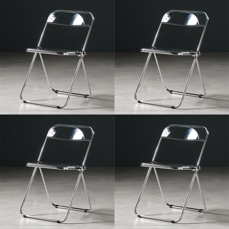 Industrial Plastic Dining Armless Chair Open Back Dining Side Chair for Restaurant Smoke Gray 4 Piece Set Clearhalo ' kitchen&dining_furn' 'Dining Chairs' 'Dining Tables & Seating' 'dining_chair' 'furn' 'furn_dining_chair' 'Furniture' 'furniture_dining_chair' 'Kitchen & Dining Furniture' 'kitchen' 4140920