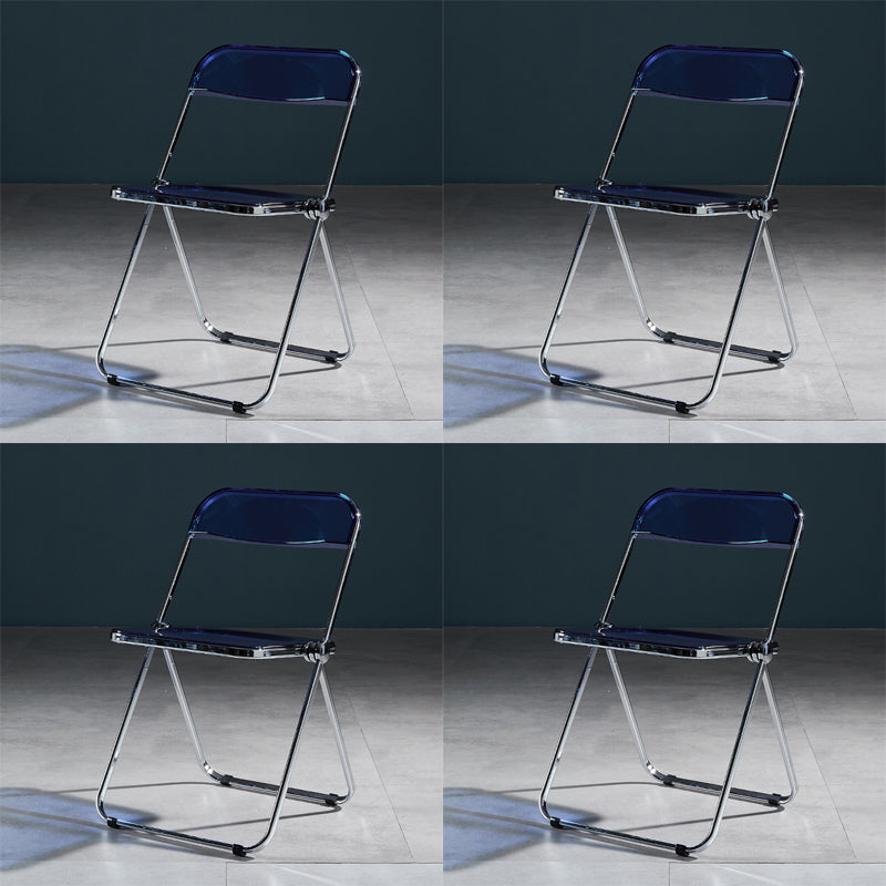 Industrial Plastic Dining Armless Chair Open Back Dining Side Chair for Restaurant Blue 4 Piece Set Clearhalo ' kitchen&dining_furn' 'Dining Chairs' 'Dining Tables & Seating' 'dining_chair' 'furn' 'furn_dining_chair' 'Furniture' 'furniture_dining_chair' 'Kitchen & Dining Furniture' 'kitchen' 4140927