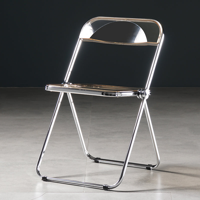 Industrial Plastic Dining Armless Chair Open Back Dining Side Chair for Restaurant Amber 1 Piece Clearhalo ' kitchen&dining_furn' 'Dining Chairs' 'Dining Tables & Seating' 'dining_chair' 'furn' 'furn_dining_chair' 'Furniture' 'furniture_dining_chair' 'Kitchen & Dining Furniture' 'kitchen' 4140929