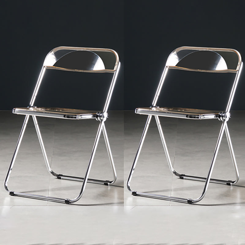 Industrial Plastic Dining Armless Chair Open Back Dining Side Chair for Restaurant Amber 2 Piece Set Clearhalo ' kitchen&dining_furn' 'Dining Chairs' 'Dining Tables & Seating' 'dining_chair' 'furn' 'furn_dining_chair' 'Furniture' 'furniture_dining_chair' 'Kitchen & Dining Furniture' 'kitchen' 4140930