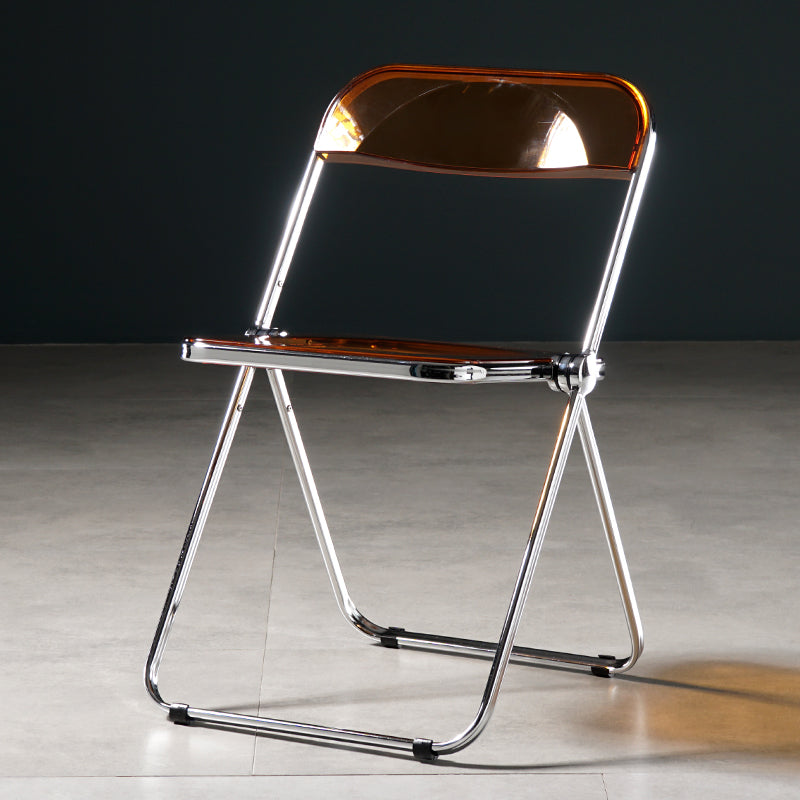 Industrial Plastic Dining Armless Chair Open Back Dining Side Chair for Restaurant Brown 1 Piece Clearhalo ' kitchen&dining_furn' 'Dining Chairs' 'Dining Tables & Seating' 'dining_chair' 'furn' 'furn_dining_chair' 'Furniture' 'furniture_dining_chair' 'Kitchen & Dining Furniture' 'kitchen' 4140934