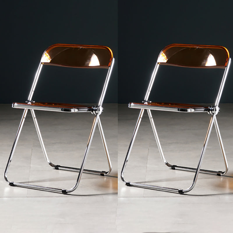 Industrial Plastic Dining Armless Chair Open Back Dining Side Chair for Restaurant Brown 2 Piece Set Clearhalo ' kitchen&dining_furn' 'Dining Chairs' 'Dining Tables & Seating' 'dining_chair' 'furn' 'furn_dining_chair' 'Furniture' 'furniture_dining_chair' 'Kitchen & Dining Furniture' 'kitchen' 4140937