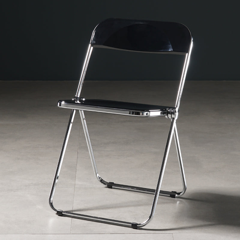 Industrial Plastic Dining Armless Chair Open Back Dining Side Chair for Restaurant Black 1 Piece Clearhalo ' kitchen&dining_furn' 'Dining Chairs' 'Dining Tables & Seating' 'dining_chair' 'furn' 'furn_dining_chair' 'Furniture' 'furniture_dining_chair' 'Kitchen & Dining Furniture' 'kitchen' 4140945