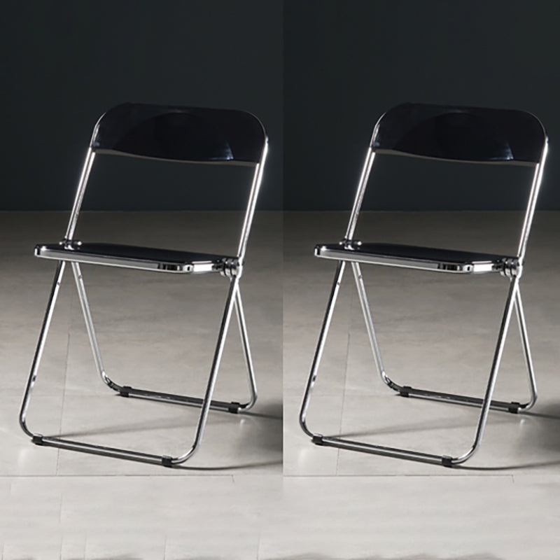 Industrial Plastic Dining Armless Chair Open Back Dining Side Chair for Restaurant Black 2 Piece Set Clearhalo ' kitchen&dining_furn' 'Dining Chairs' 'Dining Tables & Seating' 'dining_chair' 'furn' 'furn_dining_chair' 'Furniture' 'furniture_dining_chair' 'Kitchen & Dining Furniture' 'kitchen' 4140946