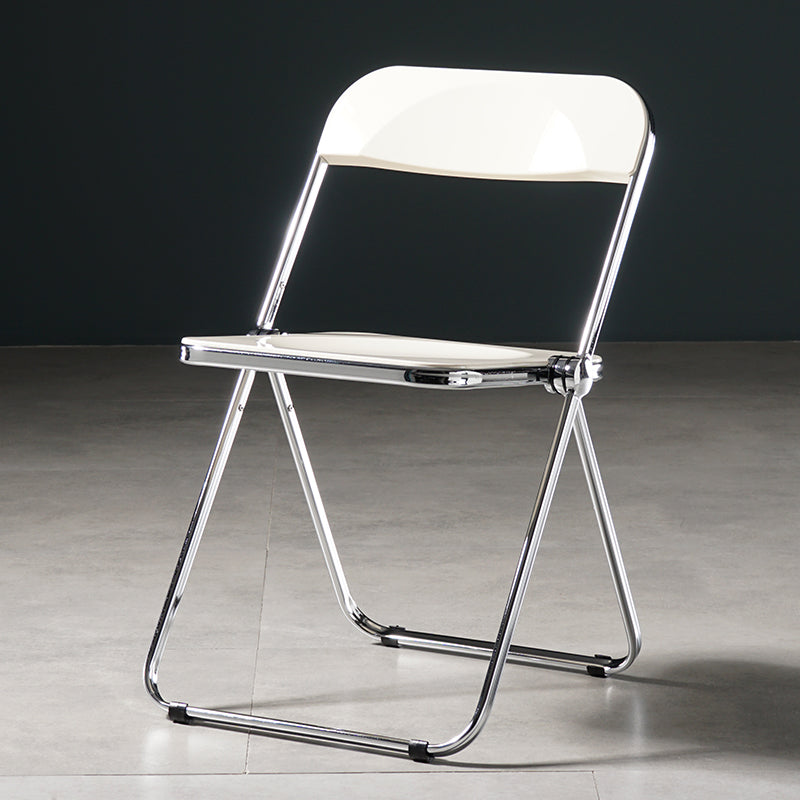 Industrial Plastic Dining Armless Chair Open Back Dining Side Chair for Restaurant White 1 Piece Clearhalo ' kitchen&dining_furn' 'Dining Chairs' 'Dining Tables & Seating' 'dining_chair' 'furn' 'furn_dining_chair' 'Furniture' 'furniture_dining_chair' 'Kitchen & Dining Furniture' 'kitchen' 4140948