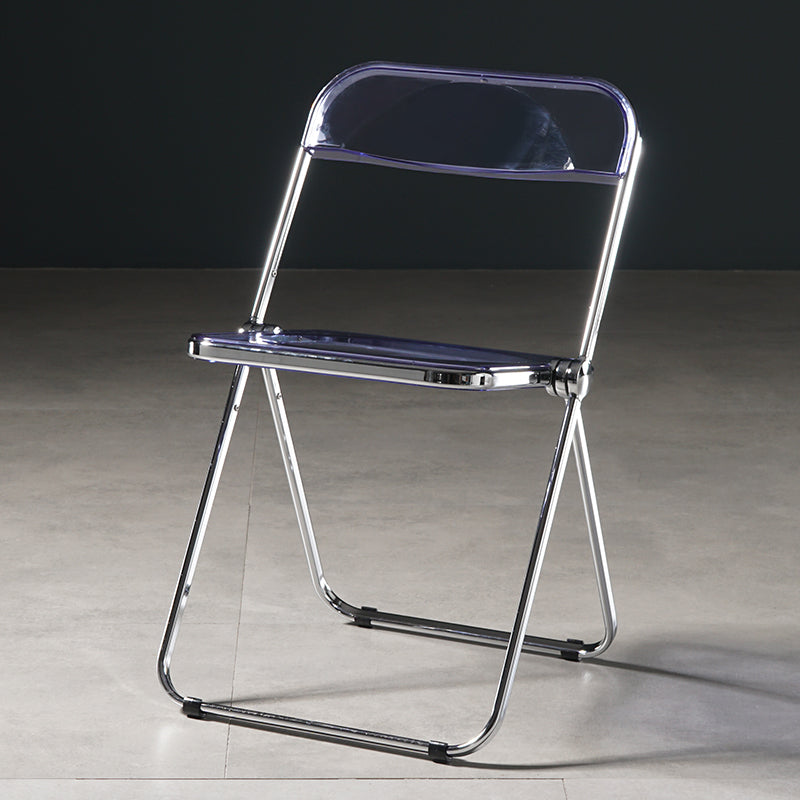 Industrial Plastic Dining Armless Chair Open Back Dining Side Chair for Restaurant Blue Purple 1 Piece Clearhalo ' kitchen&dining_furn' 'Dining Chairs' 'Dining Tables & Seating' 'dining_chair' 'furn' 'furn_dining_chair' 'Furniture' 'furniture_dining_chair' 'Kitchen & Dining Furniture' 'kitchen' 4140963