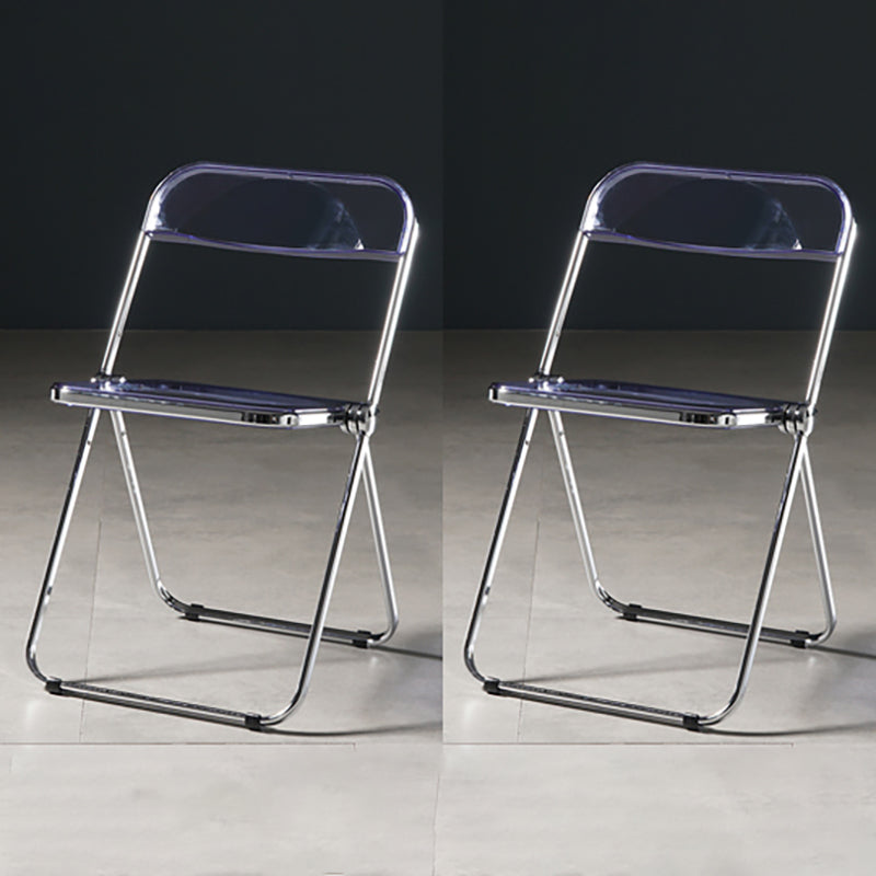 Industrial Plastic Dining Armless Chair Open Back Dining Side Chair for Restaurant Blue Purple 2 Piece Set Clearhalo ' kitchen&dining_furn' 'Dining Chairs' 'Dining Tables & Seating' 'dining_chair' 'furn' 'furn_dining_chair' 'Furniture' 'furniture_dining_chair' 'Kitchen & Dining Furniture' 'kitchen' 4140964