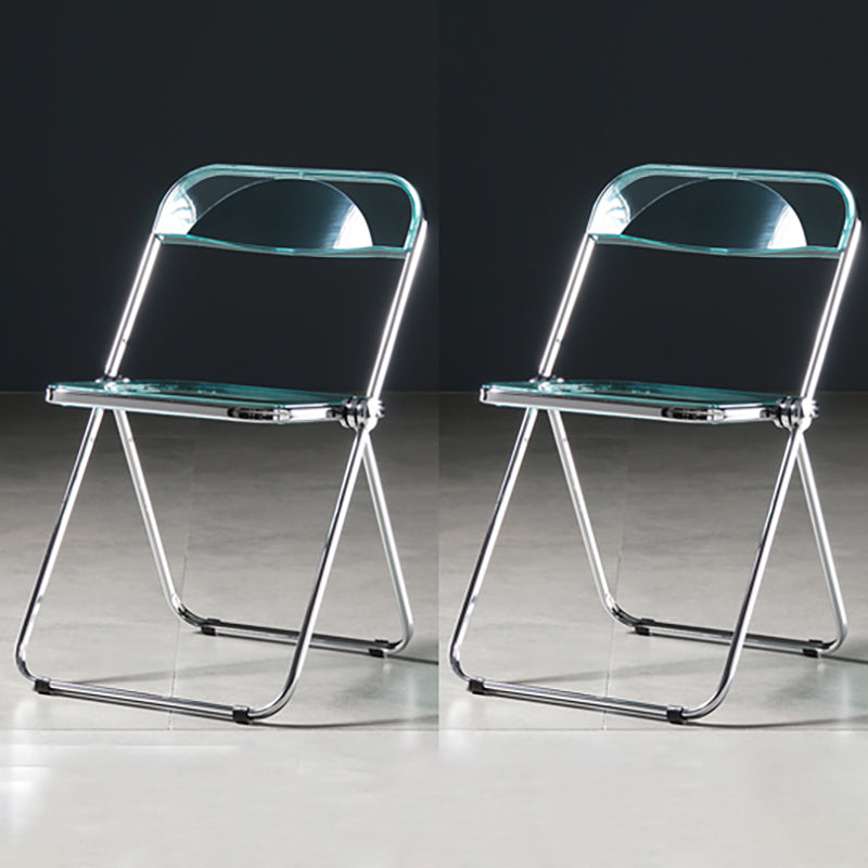 Industrial Plastic Dining Armless Chair Open Back Dining Side Chair for Restaurant Light Green 2 Piece Set Clearhalo ' kitchen&dining_furn' 'Dining Chairs' 'Dining Tables & Seating' 'dining_chair' 'furn' 'furn_dining_chair' 'Furniture' 'furniture_dining_chair' 'Kitchen & Dining Furniture' 'kitchen' 4140967