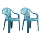 Contemporary Style Windsor Side Chair Plastic Stacking Arm Dining Chairs Peacock Blue 2 Piece Set Clearhalo ' kitchen&dining_furn' 'Dining Chairs' 'Dining Tables & Seating' 'dining_chair' 'furn' 'furn_dining_chair' 'Furniture' 'furniture_dining_chair' 'Kitchen & Dining Furniture' 'kitchen' 4140996