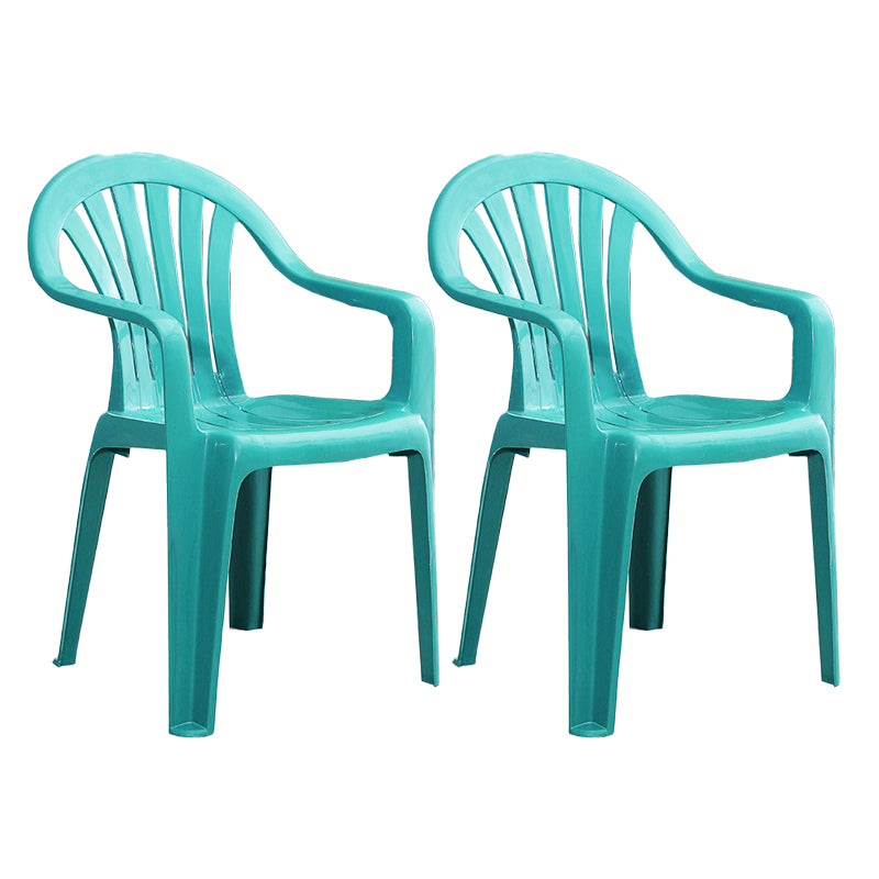 Contemporary Style Windsor Side Chair Plastic Stacking Arm Dining Chairs Blue 2 Piece Set Clearhalo ' kitchen&dining_furn' 'Dining Chairs' 'Dining Tables & Seating' 'dining_chair' 'furn' 'furn_dining_chair' 'Furniture' 'furniture_dining_chair' 'Kitchen & Dining Furniture' 'kitchen' 4141014