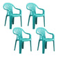 Contemporary Style Windsor Side Chair Plastic Stacking Arm Dining Chairs Blue 4 Piece Set Clearhalo ' kitchen&dining_furn' 'Dining Chairs' 'Dining Tables & Seating' 'dining_chair' 'furn' 'furn_dining_chair' 'Furniture' 'furniture_dining_chair' 'Kitchen & Dining Furniture' 'kitchen' 4141015