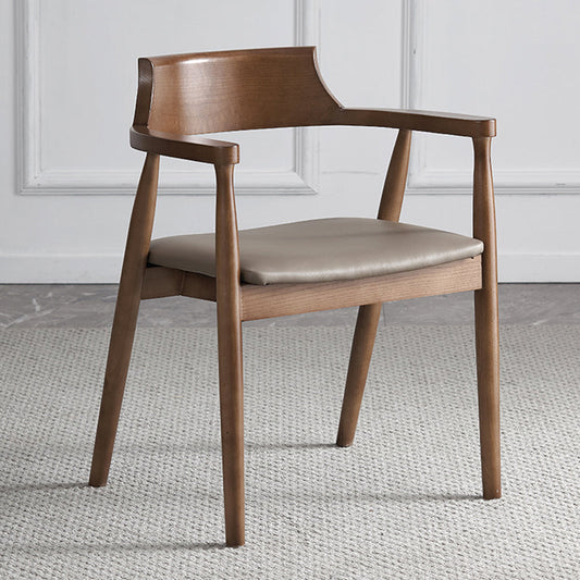 Traditional Style Wood Dining Chair Kitchen Arm Dining Side Chair Clearhalo ' kitchen&dining_furn' 'Dining Chairs' 'Dining Tables & Seating' 'dining_chair' 'furn' 'furn_dining_chair' 'Furniture' 'furniture_dining_chair' 'Kitchen & Dining Furniture' 'kitchen' 4141024