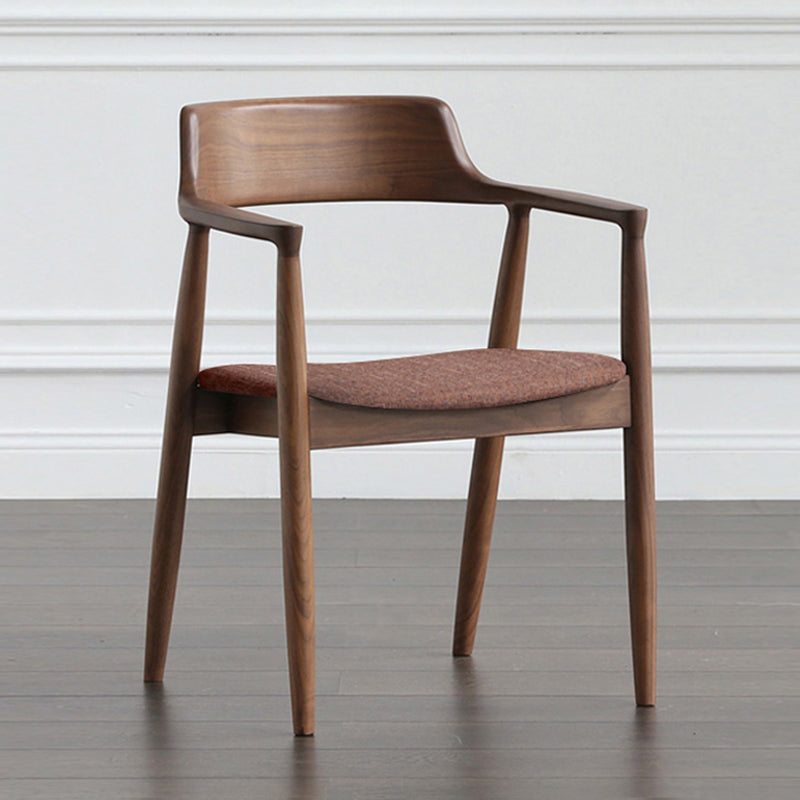 Traditional Style Wood Dining Chair Kitchen Arm Dining Side Chair Coffee Walnut Clearhalo ' kitchen&dining_furn' 'Dining Chairs' 'Dining Tables & Seating' 'dining_chair' 'furn' 'furn_dining_chair' 'Furniture' 'furniture_dining_chair' 'Kitchen & Dining Furniture' 'kitchen' 4141025