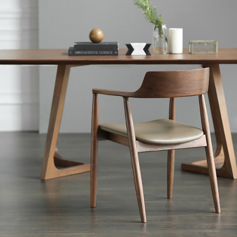 Traditional Style Wood Dining Chair Kitchen Arm Dining Side Chair Clearhalo ' kitchen&dining_furn' 'Dining Chairs' 'Dining Tables & Seating' 'dining_chair' 'furn' 'furn_dining_chair' 'Furniture' 'furniture_dining_chair' 'Kitchen & Dining Furniture' 'kitchen' 4141039