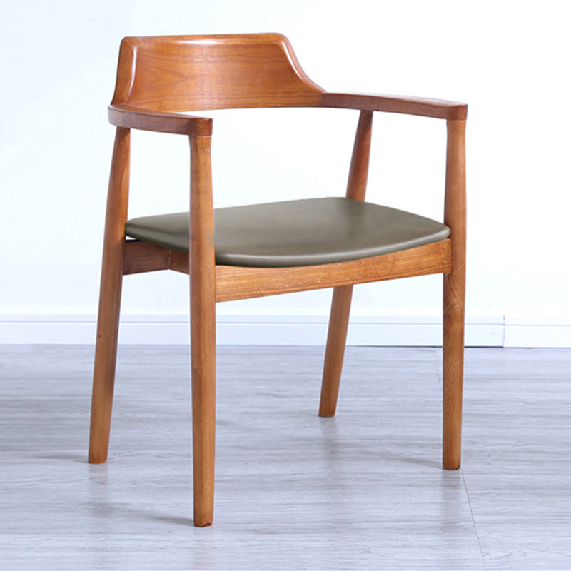 Traditional Style Wood Dining Chair Kitchen Arm Dining Side Chair Green Brown Clearhalo ' kitchen&dining_furn' 'Dining Chairs' 'Dining Tables & Seating' 'dining_chair' 'furn' 'furn_dining_chair' 'Furniture' 'furniture_dining_chair' 'Kitchen & Dining Furniture' 'kitchen' 4141042