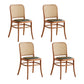 Traditional Style Dining Chair Kitchen Armless Side Chair with Wooden Legs Apricot 4 Piece Set Clearhalo ' kitchen&dining_furn' 'Dining Chairs' 'Dining Tables & Seating' 'dining_chair' 'furn' 'furn_dining_chair' 'Furniture' 'furniture_dining_chair' 'Kitchen & Dining Furniture' 'kitchen' 4141059
