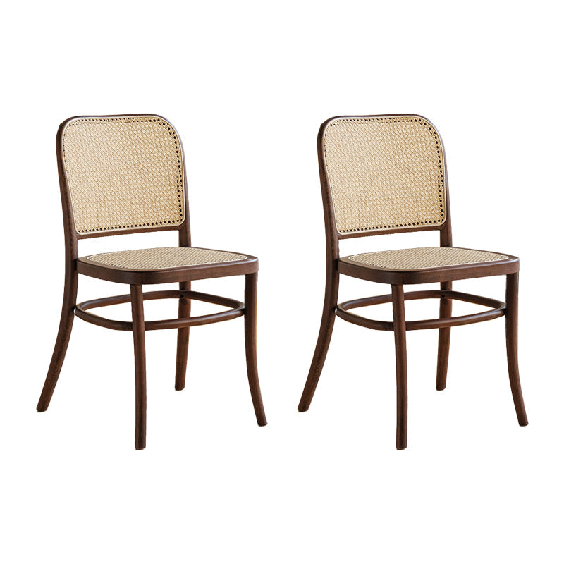 Traditional Style Dining Chair Kitchen Armless Side Chair with Wooden Legs Walnut 2 Piece Set Clearhalo ' kitchen&dining_furn' 'Dining Chairs' 'Dining Tables & Seating' 'dining_chair' 'furn' 'furn_dining_chair' 'Furniture' 'furniture_dining_chair' 'Kitchen & Dining Furniture' 'kitchen' 4141062