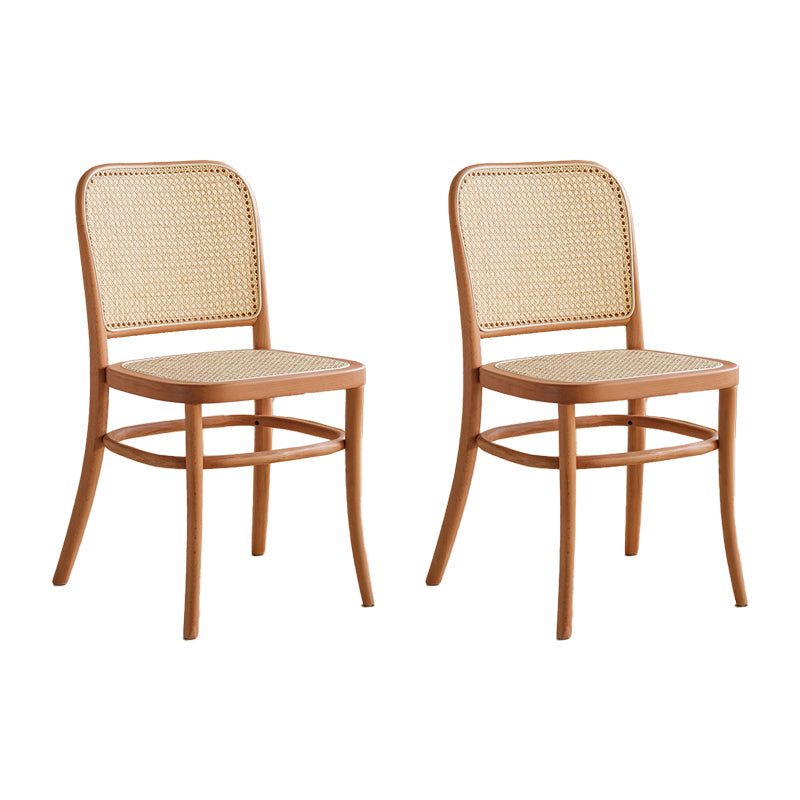 Traditional Style Dining Chair Kitchen Armless Side Chair with Wooden Legs Natural 2 Piece Set Clearhalo ' kitchen&dining_furn' 'Dining Chairs' 'Dining Tables & Seating' 'dining_chair' 'furn' 'furn_dining_chair' 'Furniture' 'furniture_dining_chair' 'Kitchen & Dining Furniture' 'kitchen' 4141069