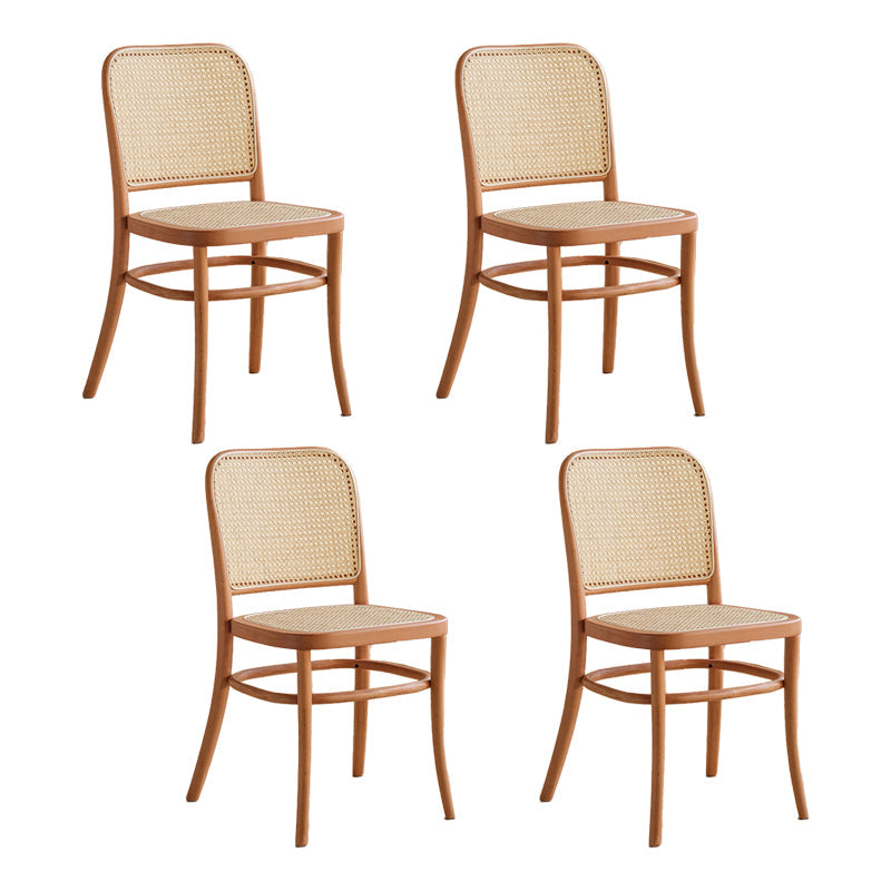 Traditional Style Dining Chair Kitchen Armless Side Chair with Wooden Legs Natural 4 Piece Set Clearhalo ' kitchen&dining_furn' 'Dining Chairs' 'Dining Tables & Seating' 'dining_chair' 'furn' 'furn_dining_chair' 'Furniture' 'furniture_dining_chair' 'Kitchen & Dining Furniture' 'kitchen' 4141071